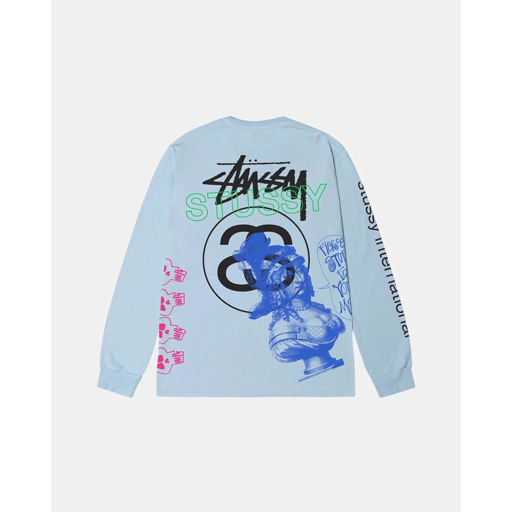 StUSSY TEST STRIKE PIGMENT DYED LS TEE
